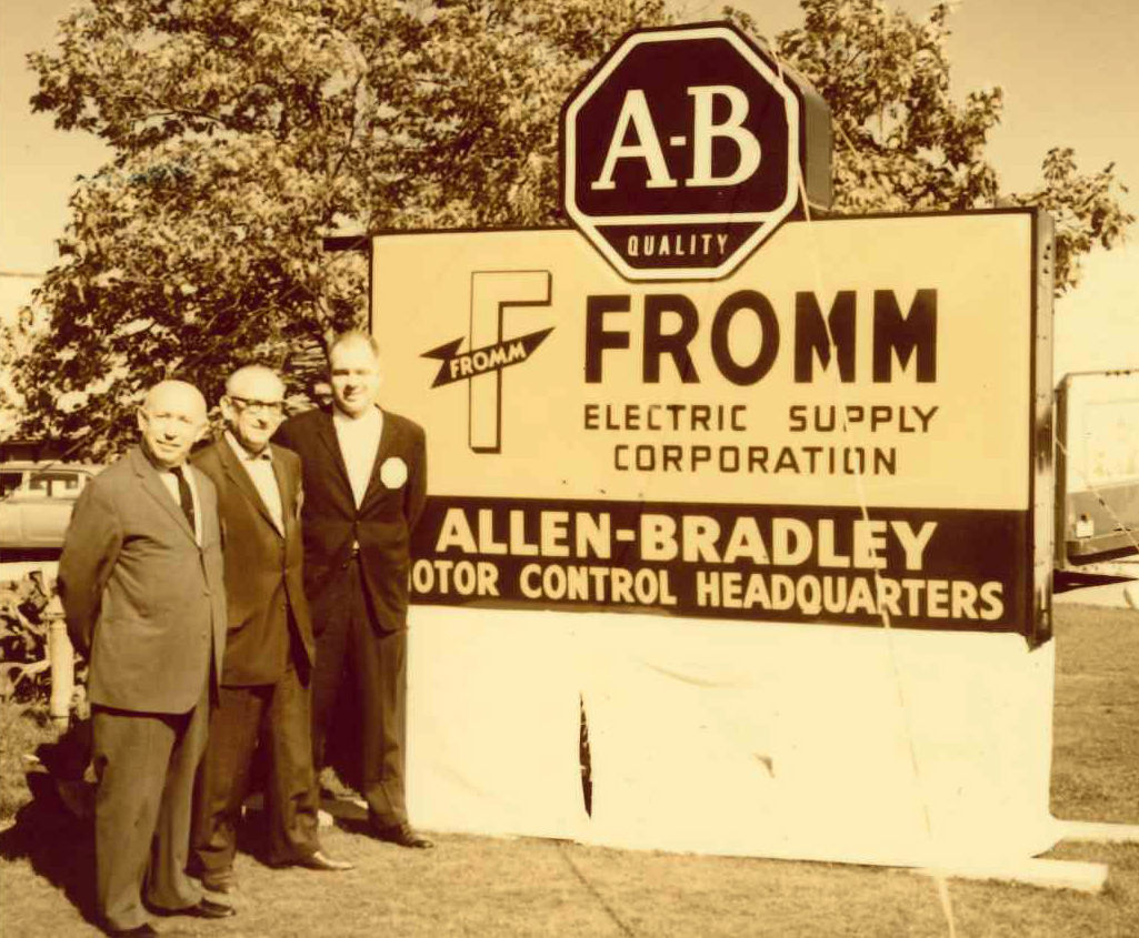 (L-R) Our founders, Alexander and Louis Fromm, with employee Carl Brown.